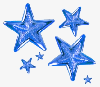#blue #star #stars - Transparent Background Gold Stars Png, Png Download, Free Download