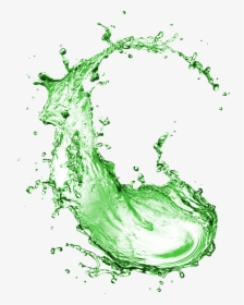 Water Splash Transparent Background , Png Download - Green Apple Splash Png, Png Download, Free Download