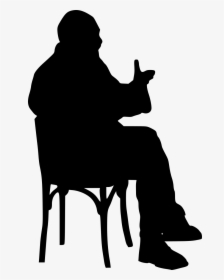 Vector Graphics Portable Network Graphics Clip Art - Black Silhouette Png Sitting, Transparent Png, Free Download