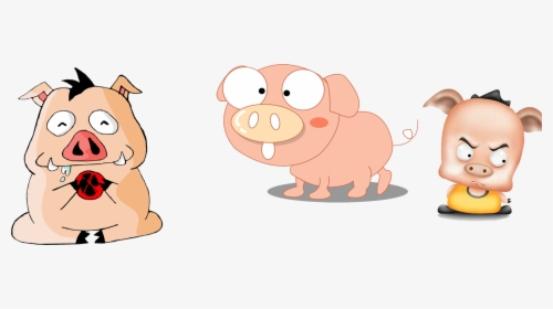 Clip Art Cute Cartoon Pig Pictures - 卡通 猪, HD Png Download, Free Download