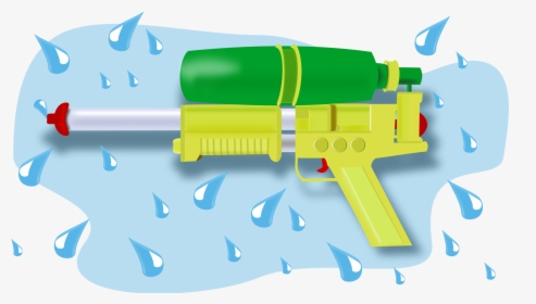 Splash Water Gun Clip Arts - Water Gun Clipart, HD Png Download, Free Download