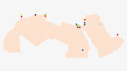 Outline Map Of Arab World, HD Png Download, Free Download