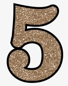 Glitter Number 5, HD Png Download, Free Download