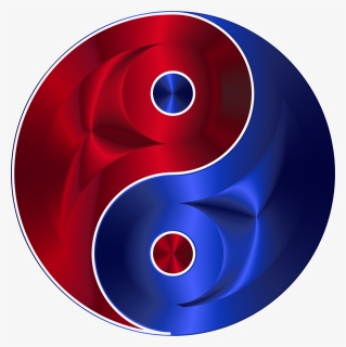 Yin And Yang Symbol Red And Blue, HD Png Download, Free Download