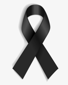 Black Ribbon Awareness Ribbon Mourning White Ribbon - Transparent Black Ribbon Png, Png Download, Free Download