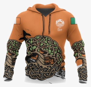 Celtic Tree Of Life Hoodie Orange - Hoodie, HD Png Download, Free Download