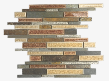 Art Glass Botanical Slate Slate Stone Tile - Stairs, HD Png Download, Free Download