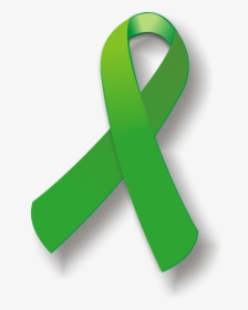 Green Ribbon Transparent Png - Cerebral Palsy Ribbon Transparent, Png Download, Free Download