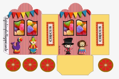 Princess Carriage Shaped Free Printable Boxes - Personalizados Tema Circo Para Imprimir, HD Png Download, Free Download