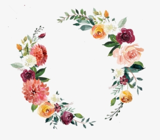 Transparent Clipart Wreath - Watercolor Floral Wreath Png, Png Download, Free Download