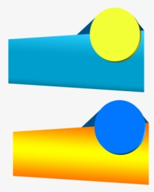 Design Ribbon Template Photoshop - Blue Vector Png For Banner, Transparent Png, Free Download
