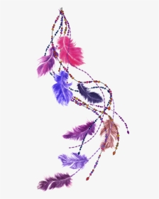 Sticker Boheme Plumes Indiennes Ambiance Sticker Col - Bohemian Feather Png, Transparent Png, Free Download