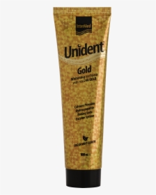 Unident Gold Toothpaste Tube Packaging - Cosmetics, HD Png Download, Free Download