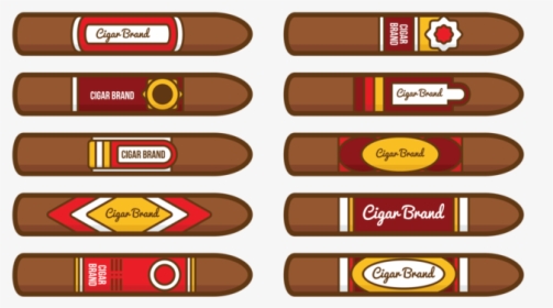 Cigar Label Vector - Chocolate, HD Png Download, Free Download