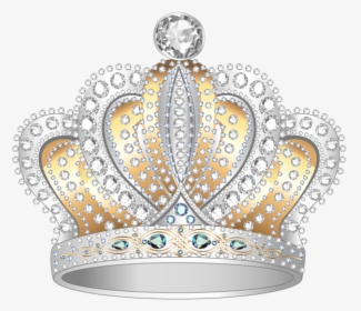 Cinderella Crown Png - Silver And Gold Crown, Transparent Png, Free Download