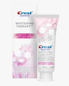 Crest 3d White Whitening Therapy Sensitivity Care Toothpaste - Pink Crest Toothpaste, HD Png Download, Free Download