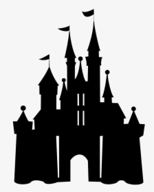Cinderella Castle Sleeping Beauty Silhouette Disneyland - Disney Castle Silhouette, HD Png Download, Free Download