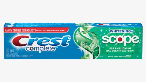 Crest Complete Whitening Plus Scope Toothpaste - Household Supply, HD Png Download, Free Download