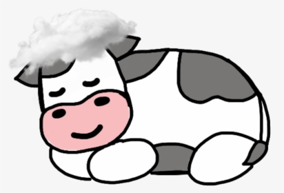 Sleeping Cow Sticker, HD Png Download, Free Download