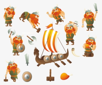 Transparent Vikings Clipart - Vector Art Game Character, HD Png Download, Free Download