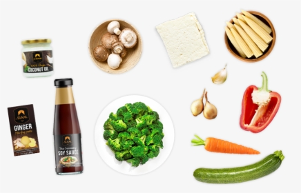 Tofu Stir Fried With Coconut Oil - Broccoli, HD Png Download, Free Download