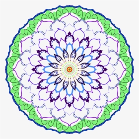 Green Flower Mandala - Vector Graphics, HD Png Download, Free Download