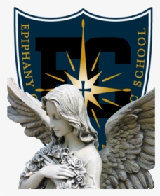 Ecs Tuition Angels - Angel Statue Transparent Background, HD Png Download, Free Download