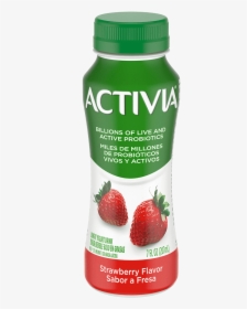 Activia Lowfat Strawberry Probiotic Drink - Strawberry, HD Png Download, Free Download