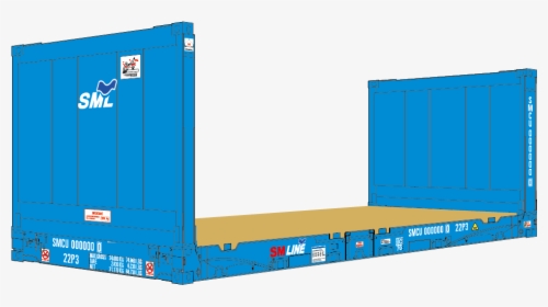 Flat Rack Container Png, Transparent Png, Free Download