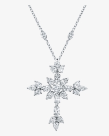 Symbols By Harry Winston, Marquise Diamond Cross Pendant - Locket, HD Png Download, Free Download