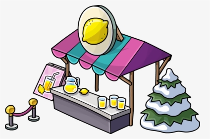 Lemonade Stand Png - Club Penguin Lemonade Background, Transparent Png, Free Download