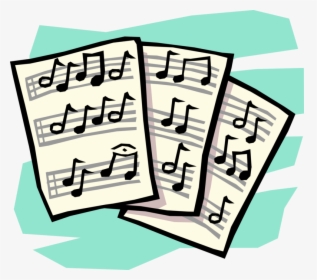 Vector Illustration Of Sheet Music Musical Notation - Sheet Music Vector Transparent, HD Png Download, Free Download