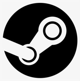 Steam Logo Black And White - Steam Icon Png, Transparent Png, Free Download