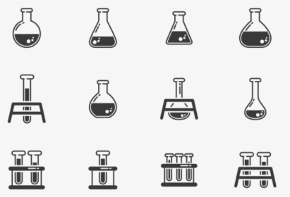 Erlenmeyer Icons Vector - Florence Flask Laboratory Apparatus Drawing, HD Png Download, Free Download