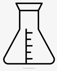 Erlenmeyer Flask Coloring Page - Matraz Erlenmeyer Para Colorear, HD Png Download, Free Download
