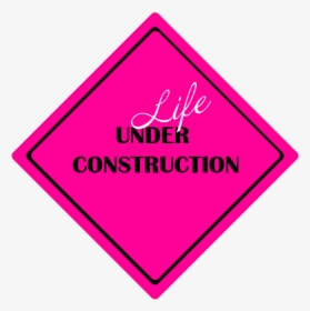 Pink Under Construction Sign, HD Png Download, Free Download