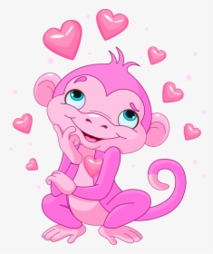 Cartoon Thinking Monkey, HD Png Download, Free Download