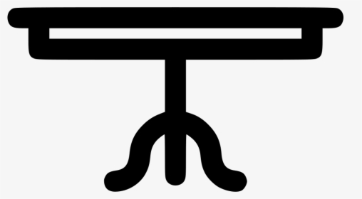 Single Legged Dining Table - Dining Table Symbol Png, Transparent Png, Free Download
