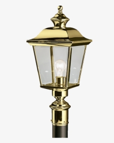 Full Size Of White Outdoor Lamp Post With Outlet Commercial - Brass Lantern Post Outdoor, HD Png Download, Free Download
