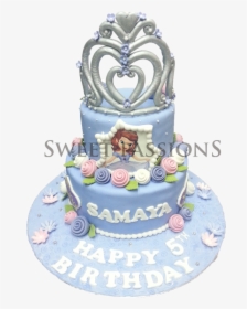 2 Tier Sophia Princess Crown Cake - Value Options, HD Png Download, Free Download