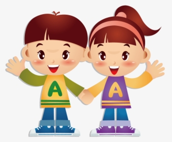 Cartoon Twin Brother Transprent Png Free Download - Boy And Girl Twins Clipart, Transparent Png, Free Download