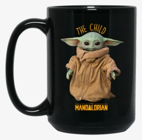 Baby Yoda Star Wars The Mandalorian The Child Mug Shirt, - Baby Yoda Coffee Mug, HD Png Download, Free Download