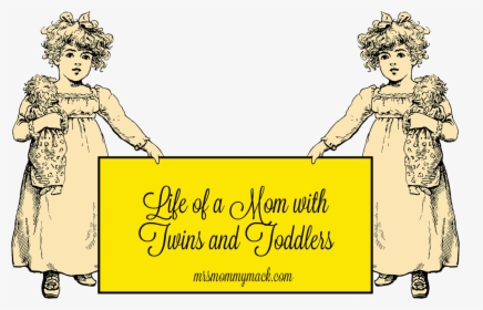 Life As A Twin Mom With Two Toddlers - Cartoon, HD Png Download, Free Download