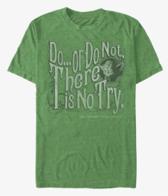 Yoda There Is No Try Star Wars T-shirt - Active Shirt, HD Png Download, Free Download