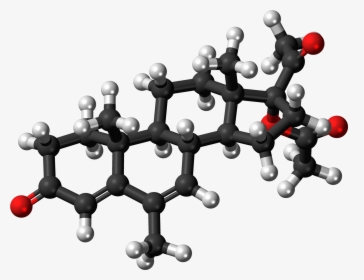 Megestrol Acetate Molecule Ball - Progesterone Molecule, HD Png Download, Free Download