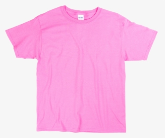 Pink Shirt Png - Hot Pink Gildan Tshirt, Transparent Png, Free Download