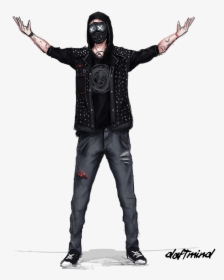 Quick Doodle Of Wrench From Watch Dogs 2 He Is Really - Mask, HD Png Download, Free Download