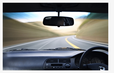 Self Driving Car On The Road - Looking Through Car Windscreen, HD Png Download, Free Download