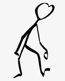 Stickyman Tired Svg Clip Arts - Stick Man Tired, HD Png Download, Free Download