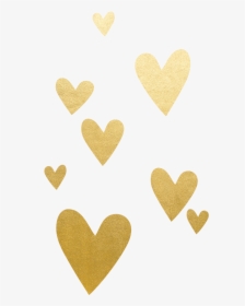 Gold Heart Red Clip Art - Gold Heart No Background, HD Png Download, Free Download